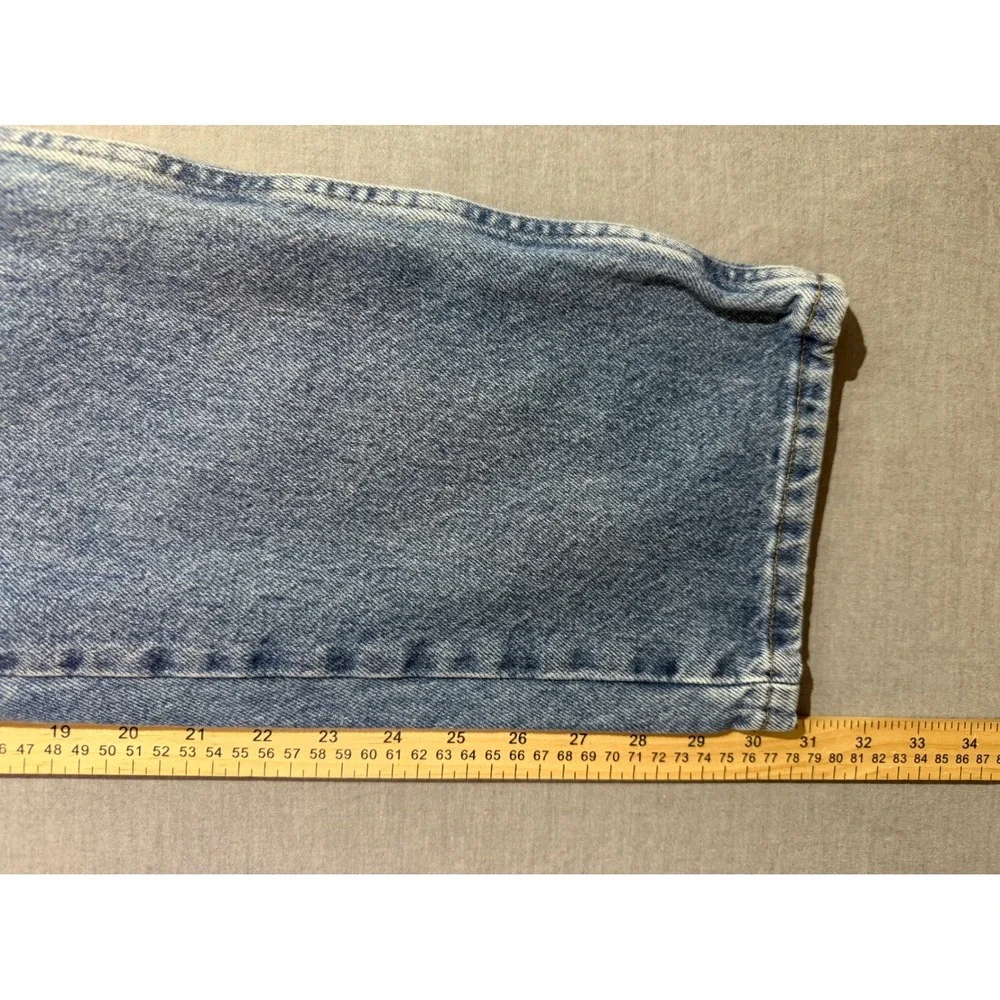 Rustler Straight Leg Jeans Mens 31x30 Blue Excellent Vintage Denim 87619SW - Picture 4 of 7